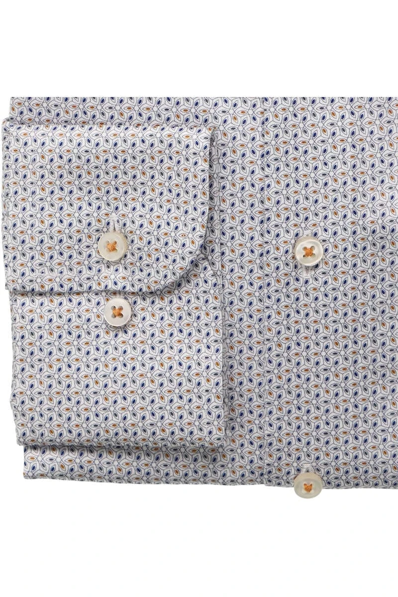 ETERNA 1863 Slim Fit Hemd Orange, Gemustert 3 ETERNA 1863 Slim Fit Hemd Orange, Gemustert – Bild 3