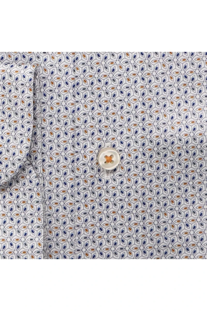 ETERNA 1863 Slim Fit Hemd Orange, Gemustert 4 ETERNA 1863 Slim Fit Hemd Orange, Gemustert – Bild 4