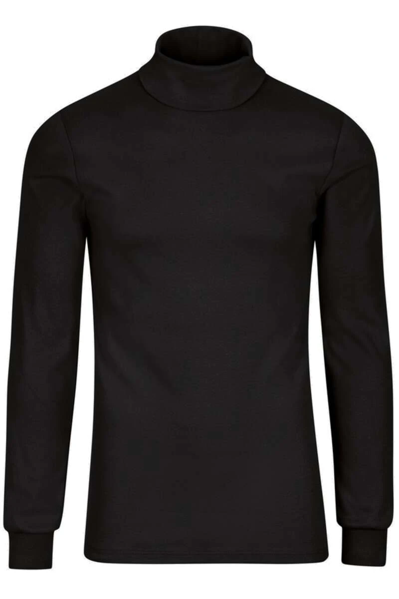 TRIGEMA Comfort Fit Herren Rollkragenpullover Schwarz 1 TRIGEMA Comfort Fit Herren Rollkragenpullover Schwarz