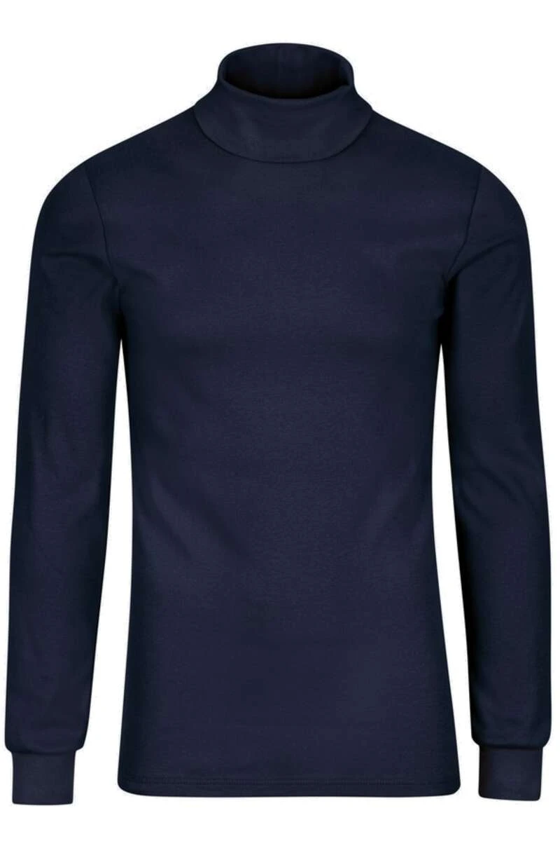 TRIGEMA Comfort Fit Herren Rollkragenpullover Navy 1 TRIGEMA Comfort Fit Herren Rollkragenpullover Navy