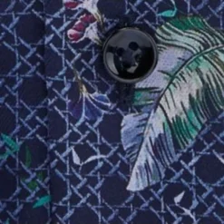 OLYMP SIGNATURE Tailored Fit Hemd Dunkelblau/grün, Gemustert 7 OLYMP SIGNATURE Tailored Fit Hemd Dunkelblau/grün, Gemustert -Angebote Pierre Cardin Store 8508 34 14 4 800