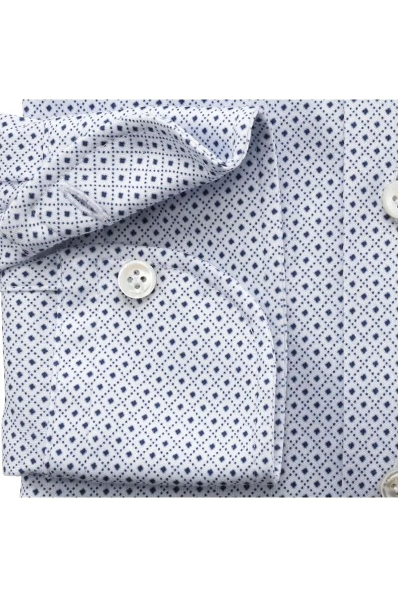 OLYMP SIGNATURE Soft Business Tailored Fit Jerseyhemd Bleu, Gemustert 4 OLYMP SIGNATURE Soft Business Tailored Fit Jerseyhemd Bleu, Gemustert – Bild 4