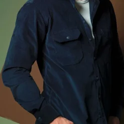 Blue Crane Slim Fit Hemd Navy, Einfarbig