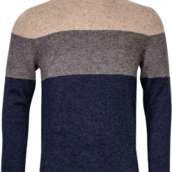 Baileys Tailored Fit Herren Rollkragenpullover Braun/blau