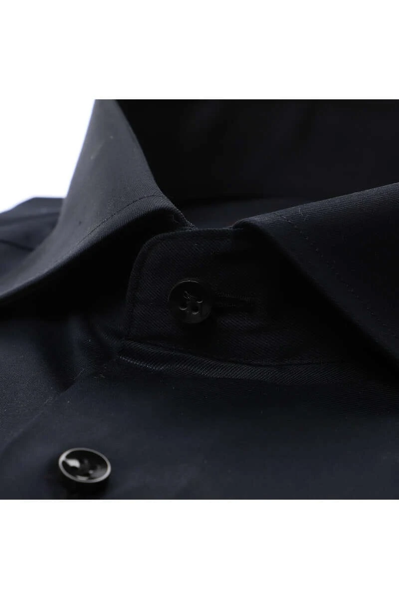 Circle Of Gentlemen Addie Slim Fit Hemd Schwarz, Einfarbig 2 Circle Of Gentlemen Addie Slim Fit Hemd Schwarz, Einfarbig – Bild 2