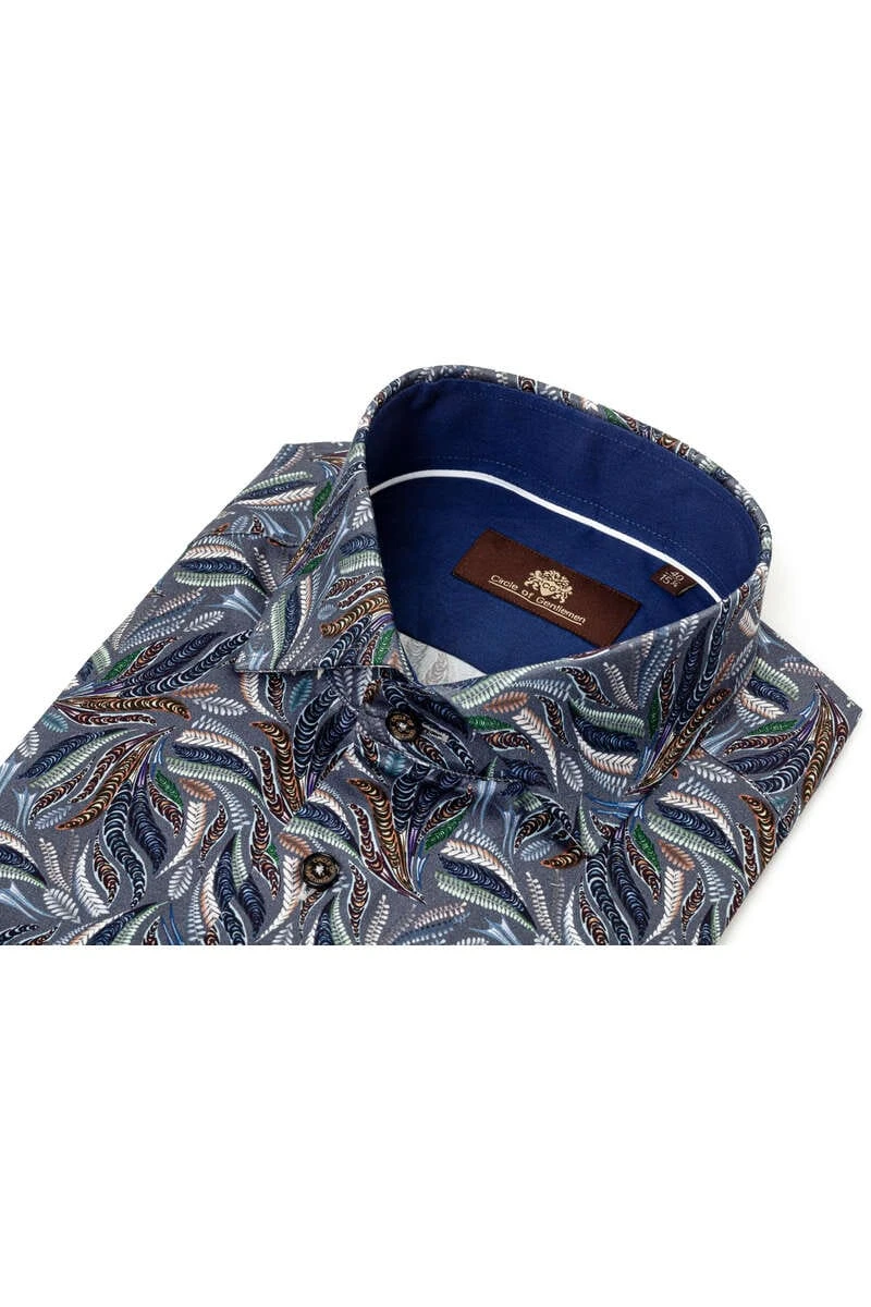 Circle Of Gentlemen Slim Fit Hemd Hellgrau, Gemustert 2 Circle Of Gentlemen Slim Fit Hemd Hellgrau, Gemustert – Bild 2