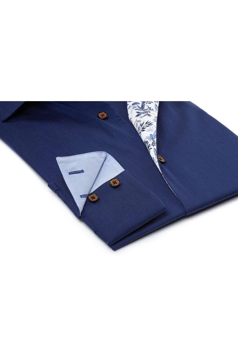 Circle Of Gentlemen Performance Slim Fit Hemd Navy, Einfarbig 2 Circle Of Gentlemen Performance Slim Fit Hemd Navy, Einfarbig – Bild 2