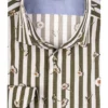 Giordano Maggiore Modern Fit Hemd Grün, Blumen