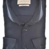 John Miller Slim Fit Jerseyhemd Navy, Einfarbig