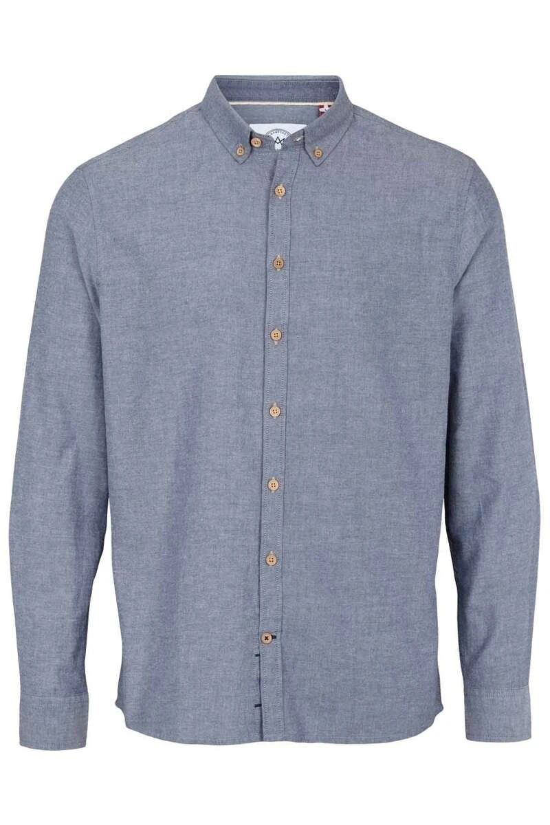 Kronstadt Slim Fit Flanellhemd Dunkelblau, Einfarbig 1 Kronstadt Slim Fit Flanellhemd Dunkelblau, Einfarbig