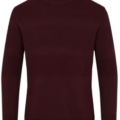 Kronstadt Regular Fit Herren Rollkragenpullover Weinrot