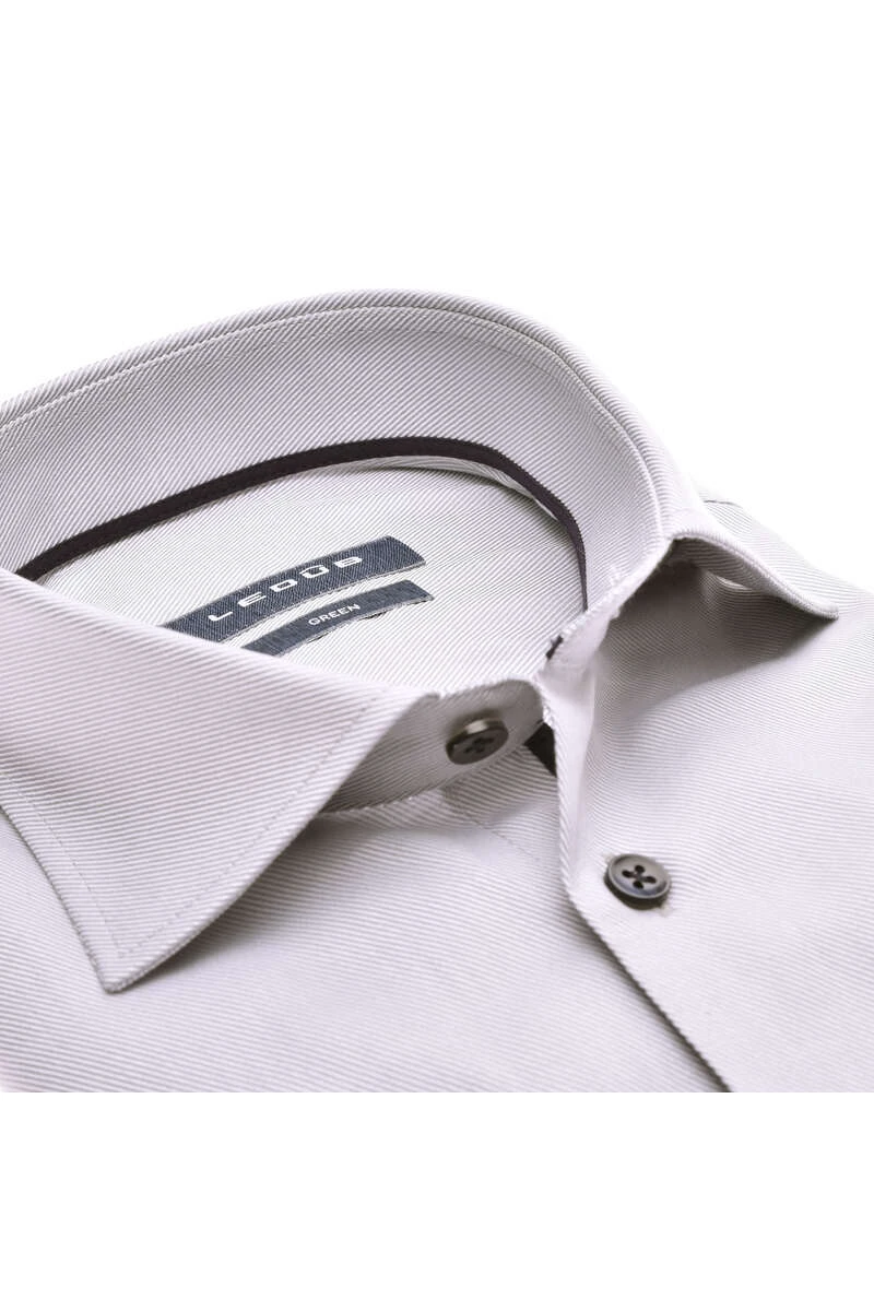 Ledȗb Modern Fit Hemd Dunkelgrau, Einfarbig 2 Ledȗb Modern Fit Hemd Dunkelgrau, Einfarbig – Bild 2