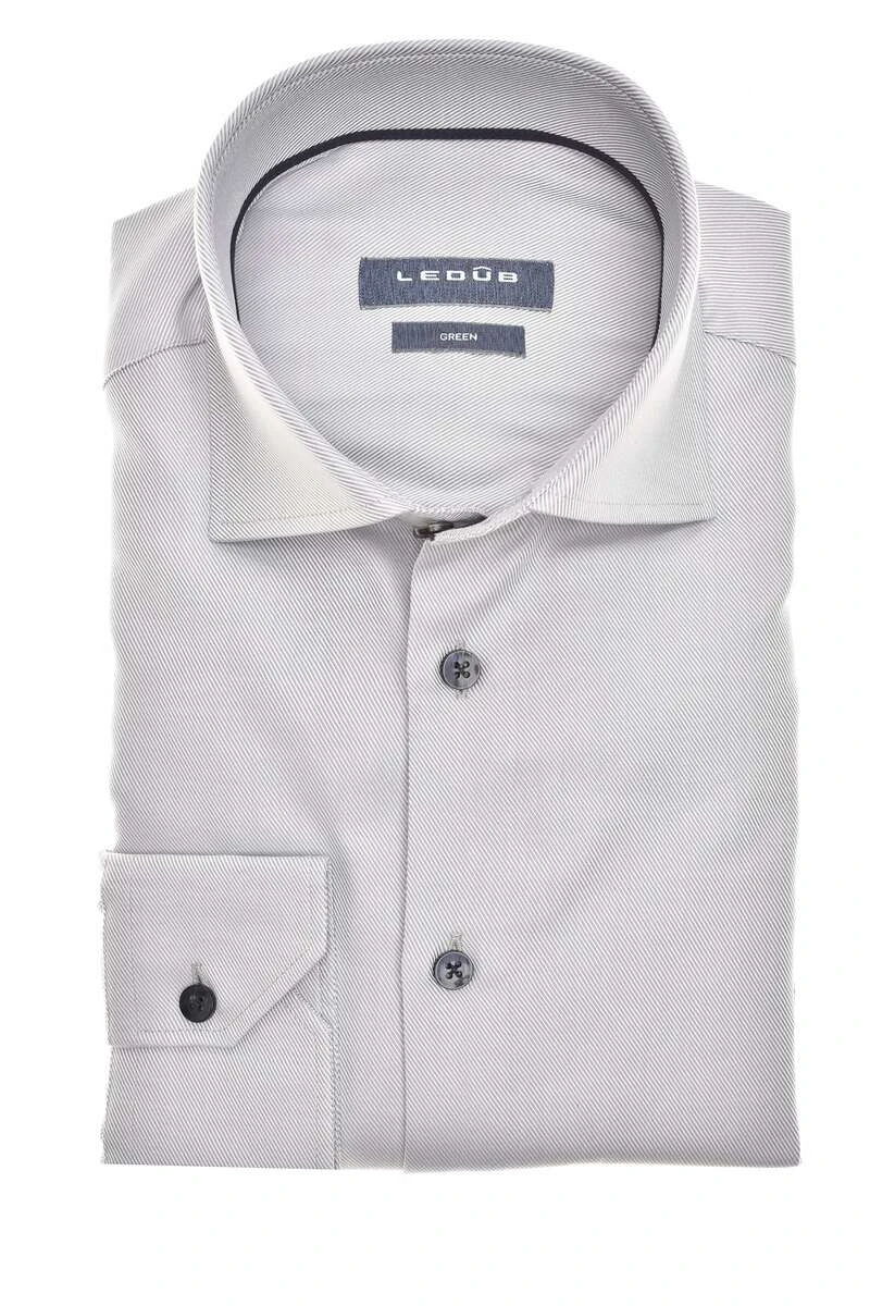 Ledȗb Modern Fit Hemd Dunkelgrau, Einfarbig 1 Ledȗb Modern Fit Hemd Dunkelgrau, Einfarbig