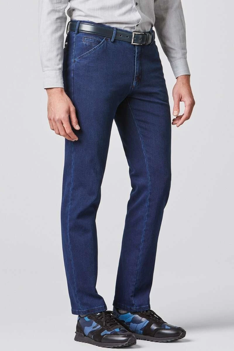 Meyer Modern Fit Five-Pocket Herren Jeans Dunkelblau 2 Meyer Modern Fit Five-Pocket Herren Jeans Dunkelblau – Bild 2