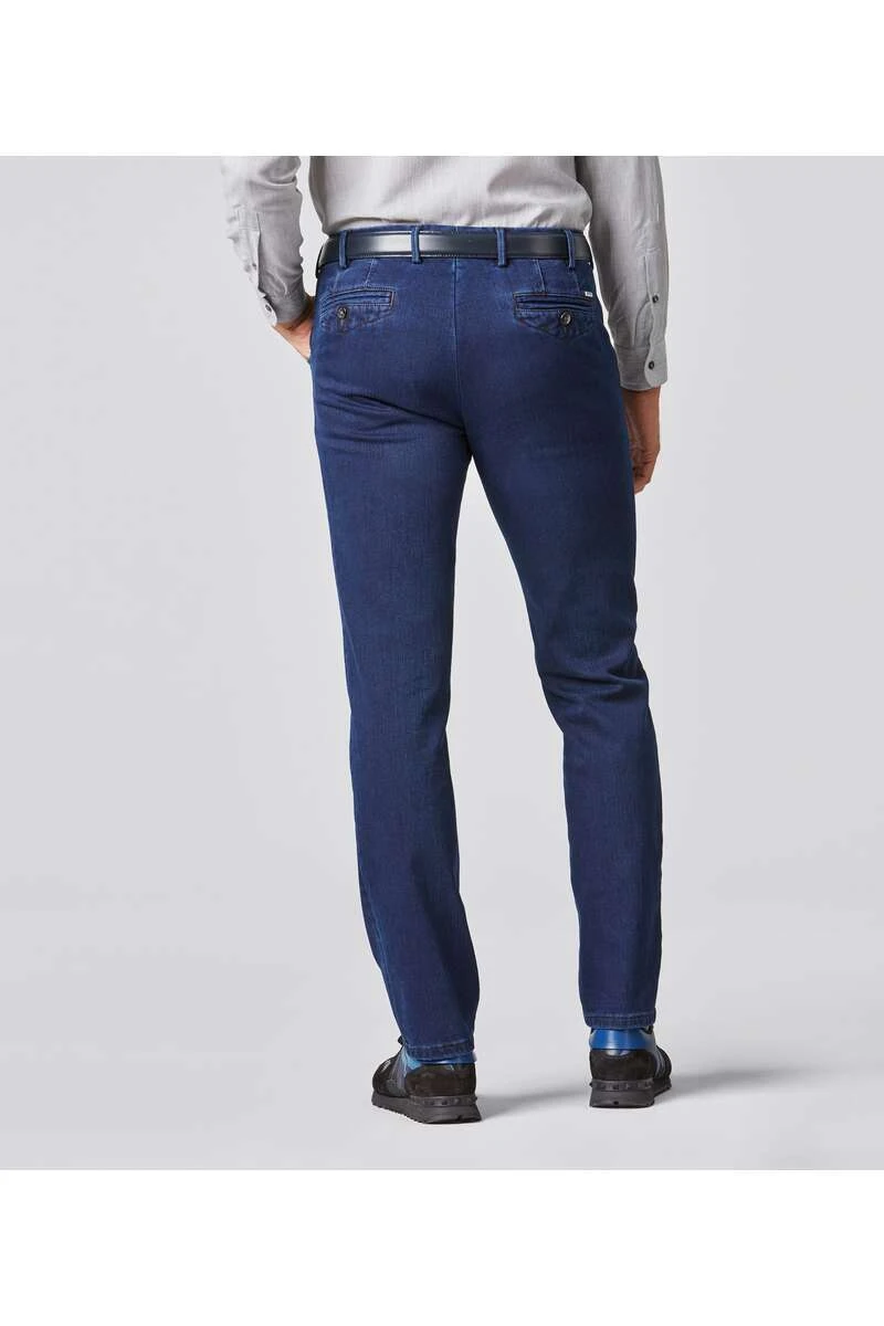 Meyer Modern Fit Five-Pocket Herren Jeans Dunkelblau 3 Meyer Modern Fit Five-Pocket Herren Jeans Dunkelblau – Bild 3