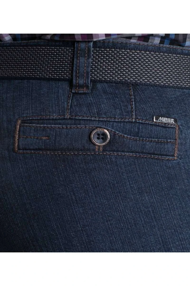 Meyer Regular Fit Herren Jeans Blau 3 Meyer Regular Fit Herren Jeans Blau – Bild 3