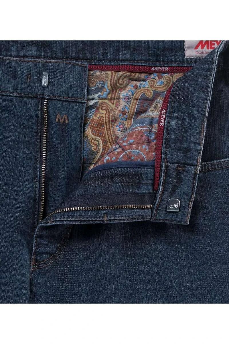 Meyer Regular Fit Herren Jeans Blau 5 Meyer Regular Fit Herren Jeans Blau – Bild 5