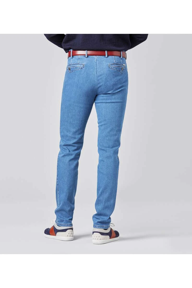 Meyer Slim Fit Five-Pocket Herren Jeans Blau 3 Meyer Slim Fit Five-Pocket Herren Jeans Blau – Bild 3