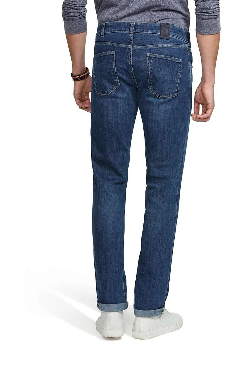 Meyer M5 Regular Fit Five-Pocket Herren Jeans Blau 2 Meyer M5 Regular Fit Five-Pocket Herren Jeans Blau – Bild 2