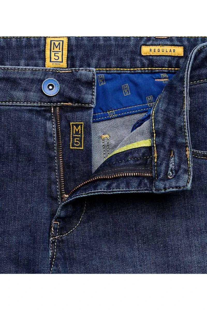 Meyer M5 Regular Fit Five-Pocket Herren Jeans Blau 4 Meyer M5 Regular Fit Five-Pocket Herren Jeans Blau – Bild 4