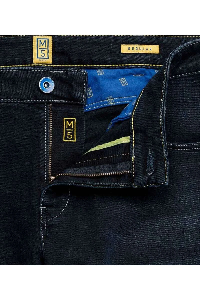 Meyer M5 Regular Fit Five-Pocket Herren Jeans Blaugrau 4 Meyer M5 Regular Fit Five-Pocket Herren Jeans Blaugrau – Bild 4