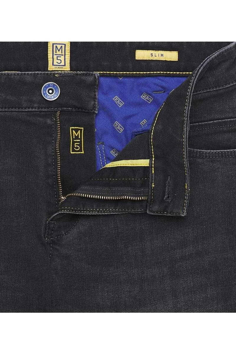 Meyer M5 Slim Fit Five-Pocket Herren Jeans Dunkelgrau 5 Meyer M5 Slim Fit Five-Pocket Herren Jeans Dunkelgrau – Bild 5