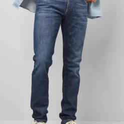 Meyer M5 Slim Fit Five-Pocket Herren Jeans Blau