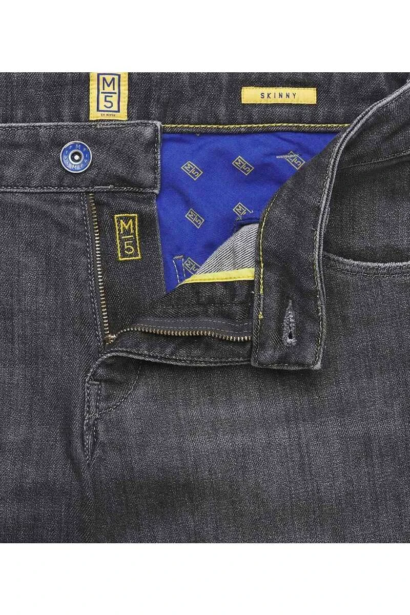 Meyer M5 Super Slim Five-Pocket Herren Jeans Grau 5 Meyer M5 Super Slim Five-Pocket Herren Jeans Grau – Bild 5