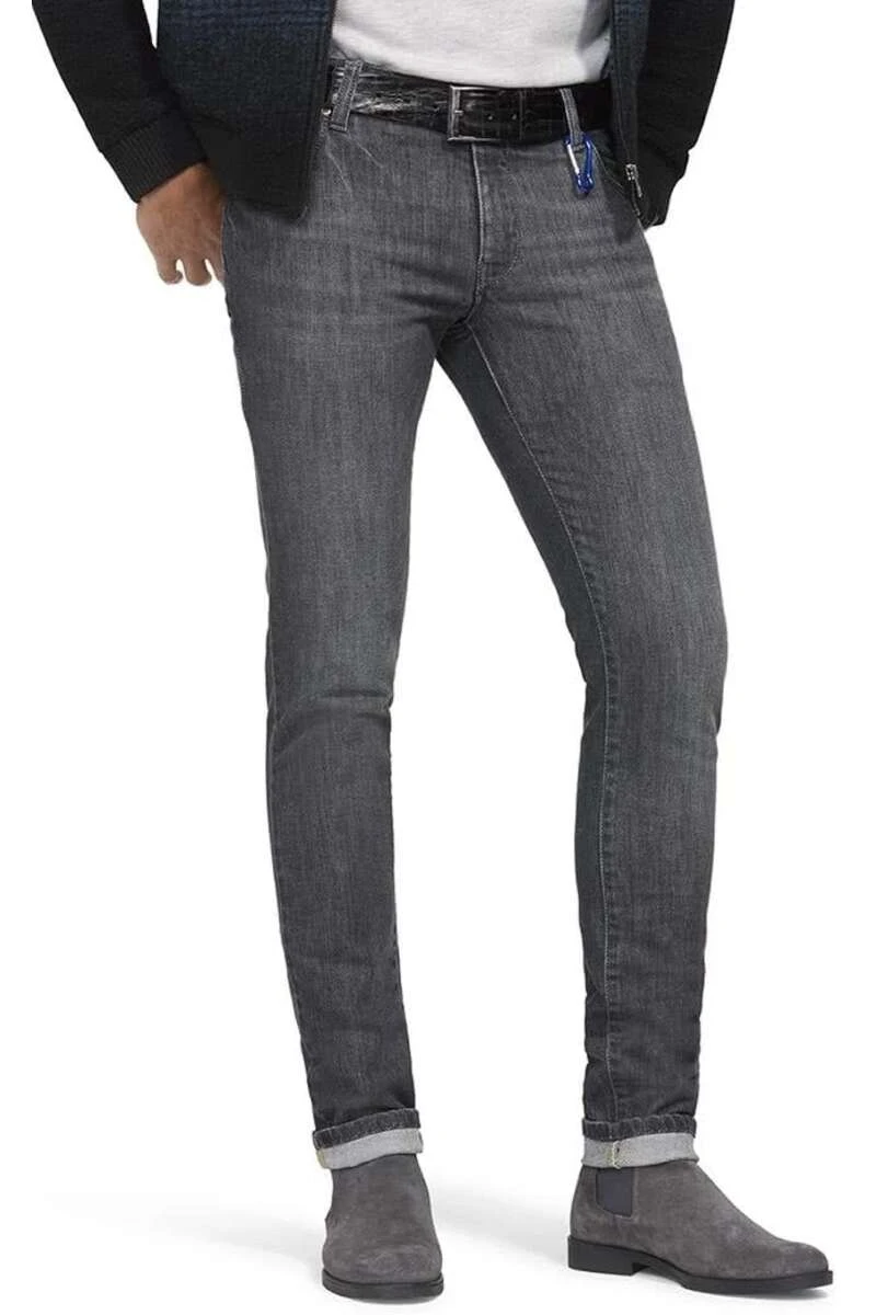 Meyer M5 Super Slim Five-Pocket Herren Jeans Grau 1 Meyer M5 Super Slim Five-Pocket Herren Jeans Grau