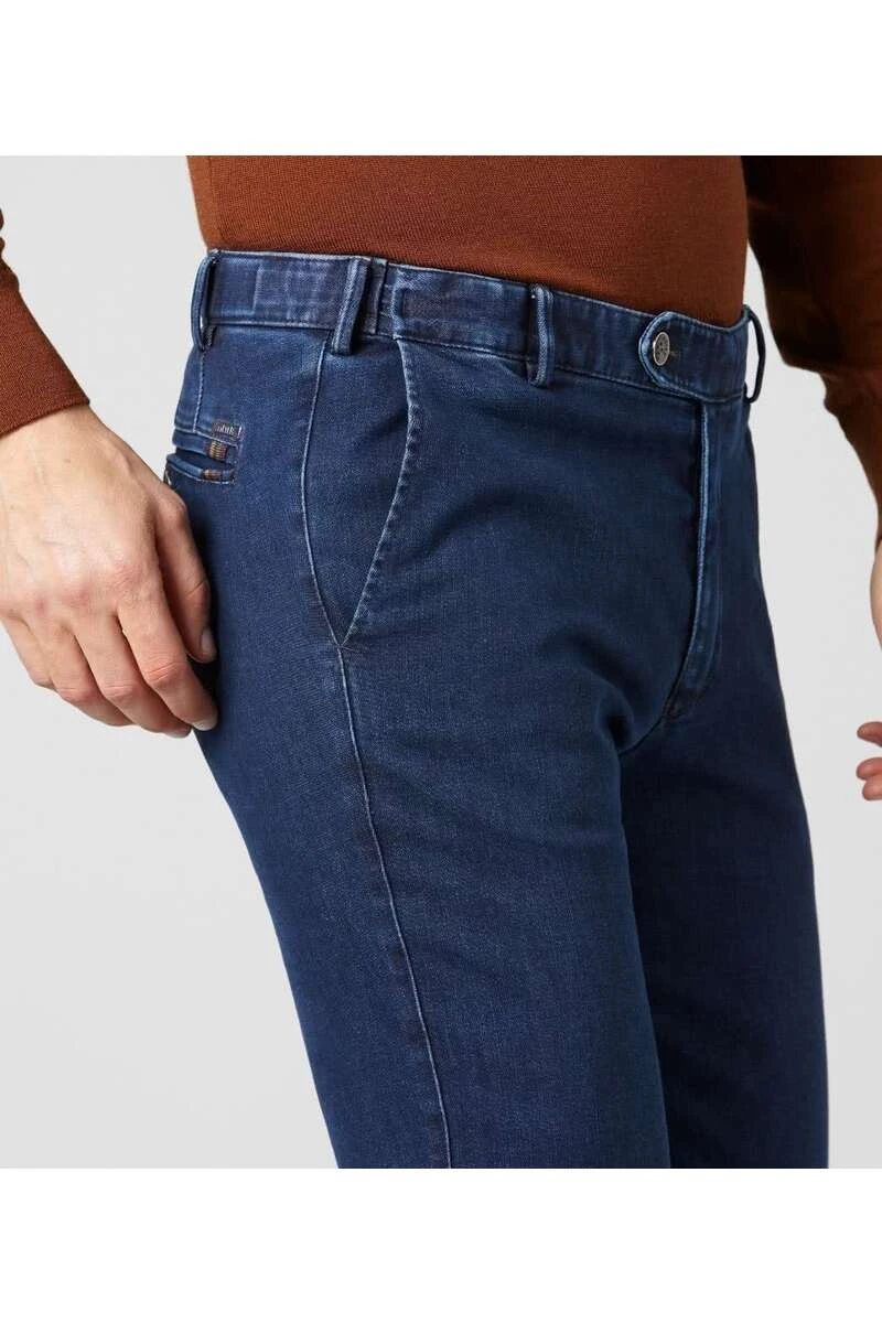 Meyer Modern Fit Herren Jeans Blau 4 Meyer Modern Fit Herren Jeans Blau – Bild 4