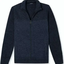 Pierre Cardin Modern Fit Herren Strickjacke Blau