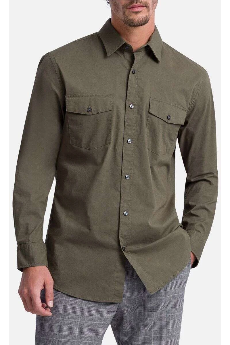 Pierre Cardin Kyllian Modern Fit Hemd Beetle, Einfarbig 1 Pierre Cardin Kyllian Modern Fit Hemd Beetle, Einfarbig