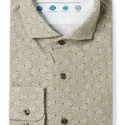 Pierre Cardin Tailored Fit Hemd Grün, Gemuster