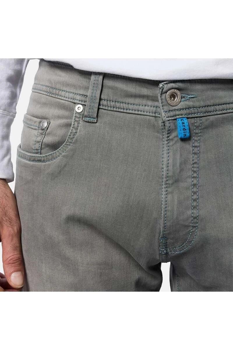 Pierre Cardin Lyon Tapered Fit Five-Pocket Herren Jeans Grün 3 Pierre Cardin Lyon Tapered Fit Five-Pocket Herren Jeans Grün – Bild 3