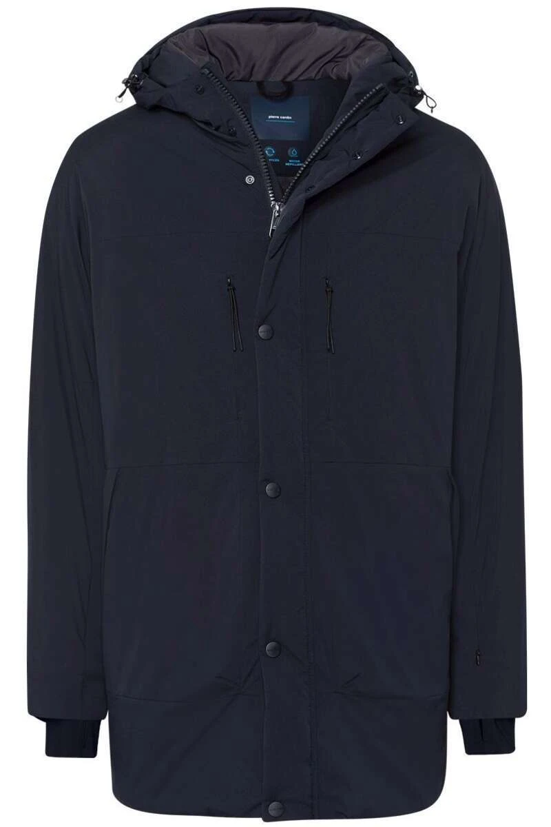 Pierre Cardin Modern Fit Herren Parka Marine 5 Pierre Cardin Modern Fit Herren Parka Marine – Bild 5