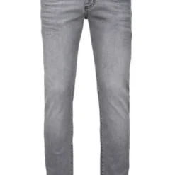 Profuomo Sky Blue Slim Fit Five-Pocket Herren Jeans Grau