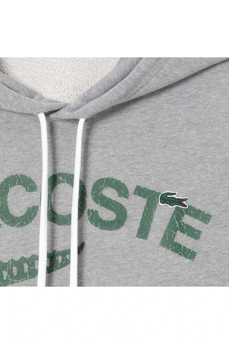 Lacoste Kapuzen Sweatshirtgrau 2 Lacoste Kapuzen Sweatshirtgrau – Bild 2