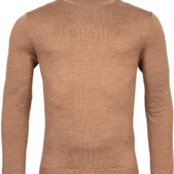 Thomas Maine Tailored Fit Herren Rollkragenpullover Hellbraun